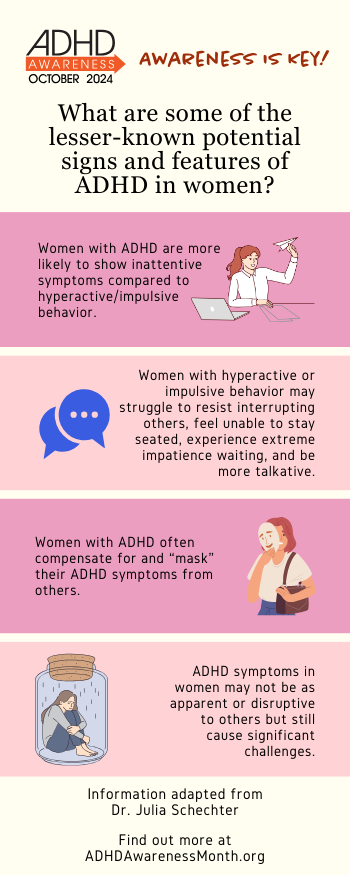 ADHD in women - infographic