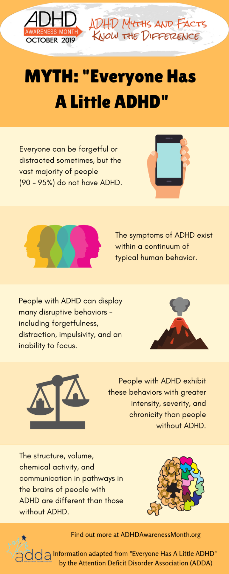 Everyone Has A Little ADHD: MYTH! - ADHDAwarenessMonth 2024