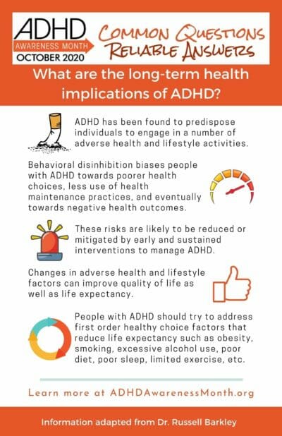 Infographic ADHD Health Implications
