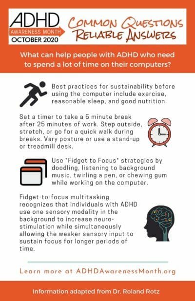 Infographic ADHD and screens